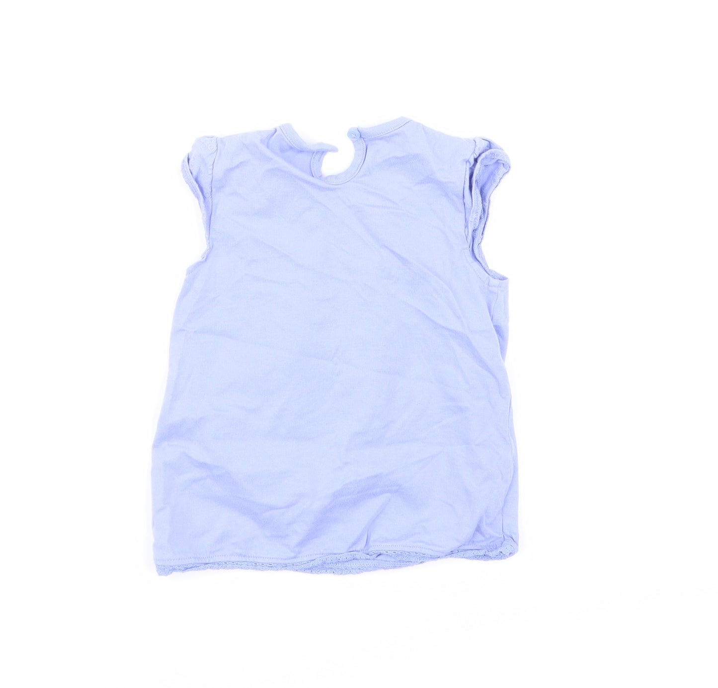George Girls Purple   Basic T-Shirt Size 9-12 Months