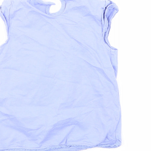 George Girls Purple   Basic T-Shirt Size 9-12 Months