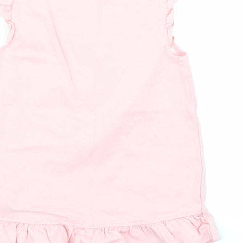 George Girls Pink   Basic T-Shirt Size 9-12 Months