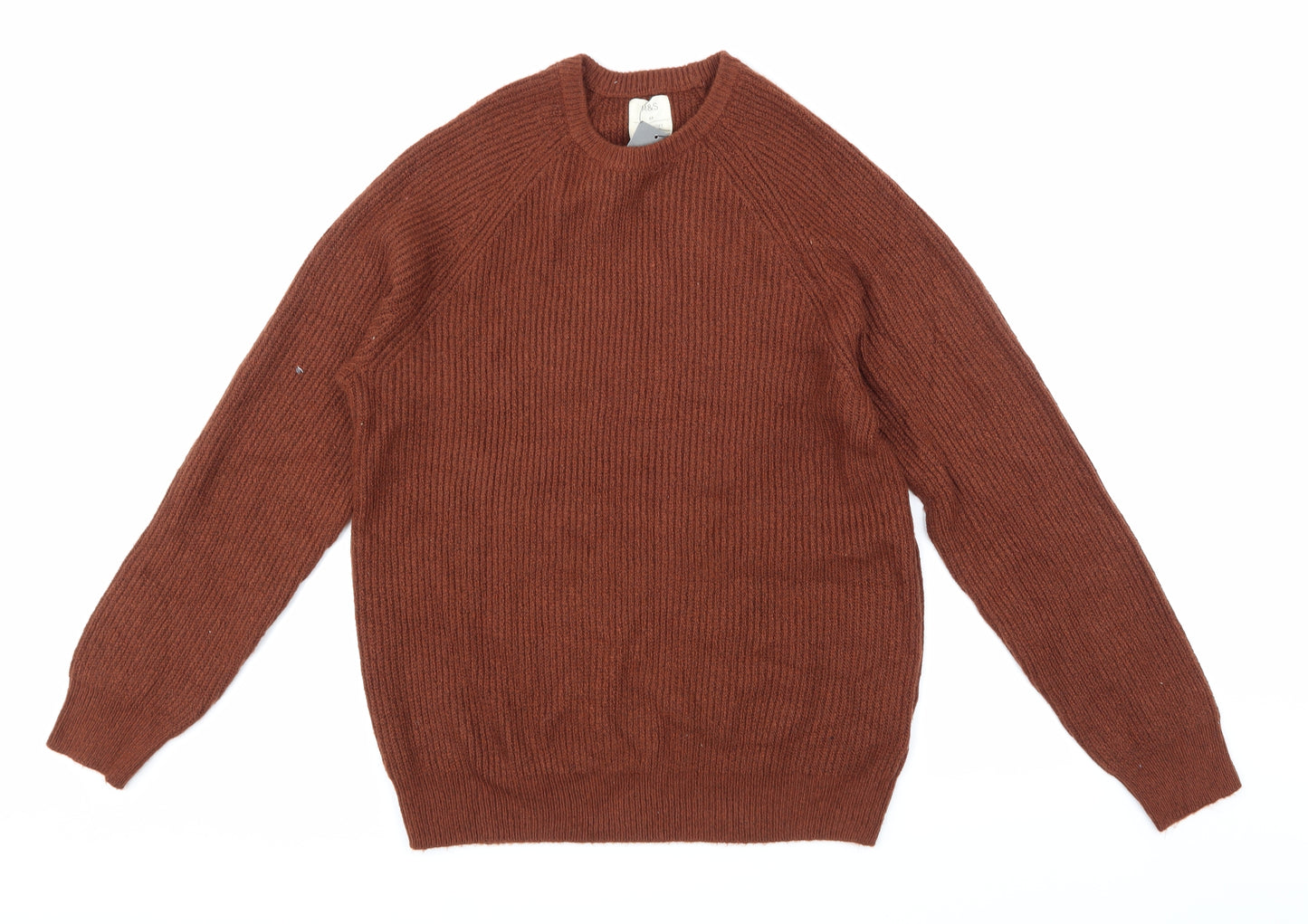 Marks and Spencer Mens Brown  Knit Pullover Jumper Size M