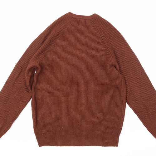 Marks and Spencer Mens Brown  Knit Pullover Jumper Size M