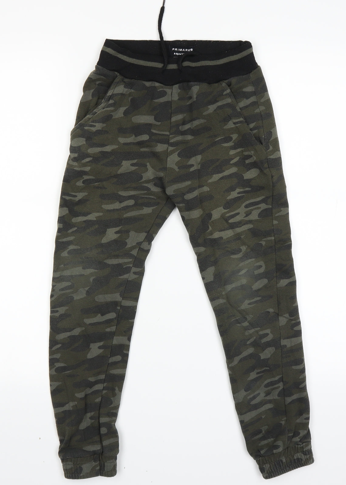 Primark Boys Multicoloured Camouflage  Sweatpants Trousers Size 8-9 Years
