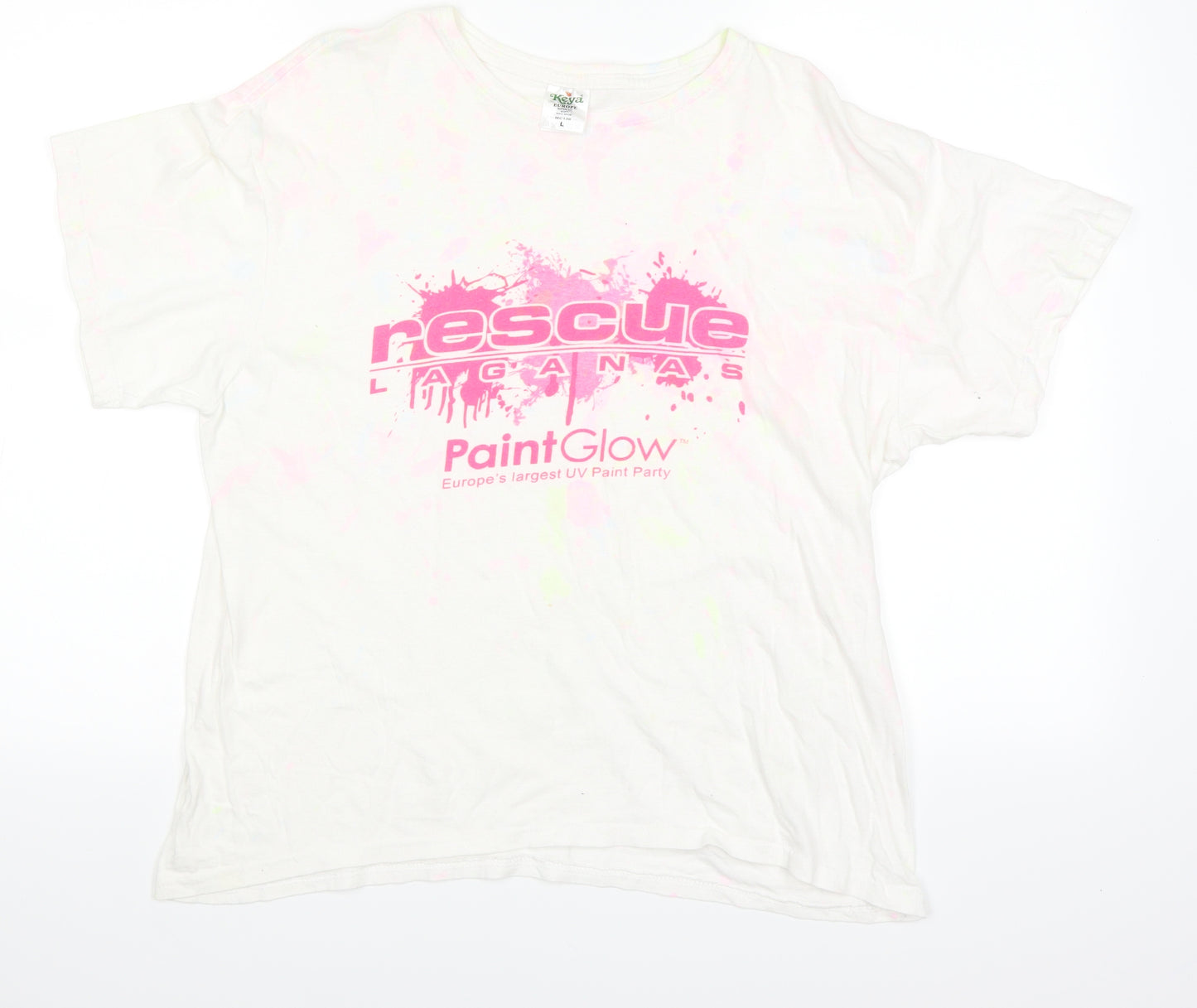 KEYA Womens White   Basic T-Shirt Size 14