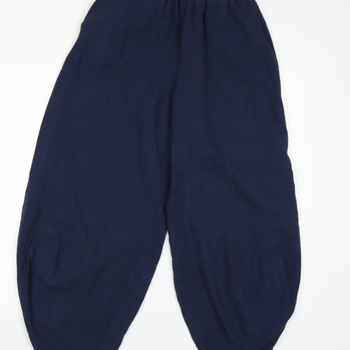 Boheme Womens Blue   Harem Trousers Size S L21 in