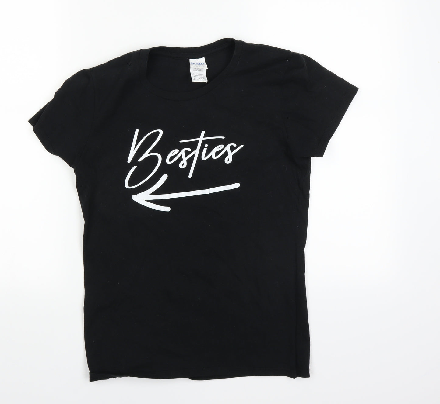 Gildan Womens Black   Basic T-Shirt Size 6