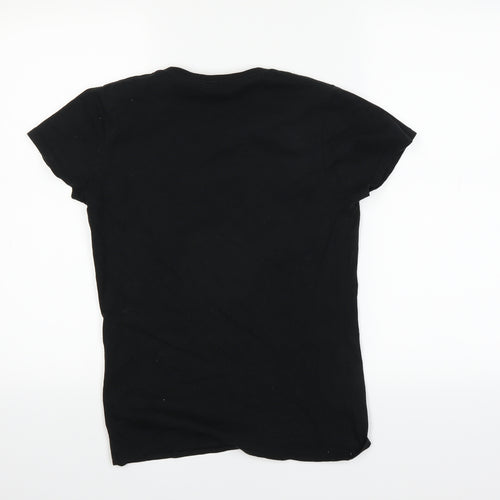 Gildan Womens Black   Basic T-Shirt Size 6
