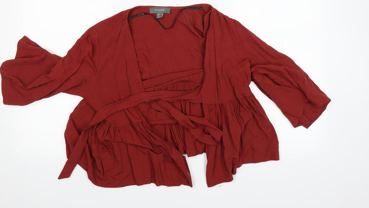 Primark Womens Orange   Cardigan Jumper Size 8