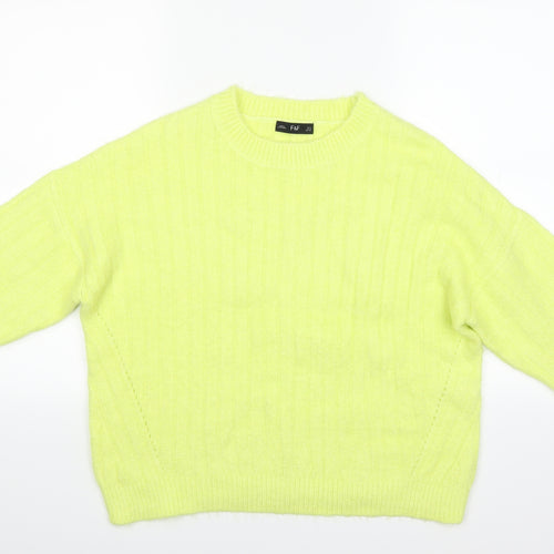 F&F Womens Yellow   Pullover Jumper Size 12