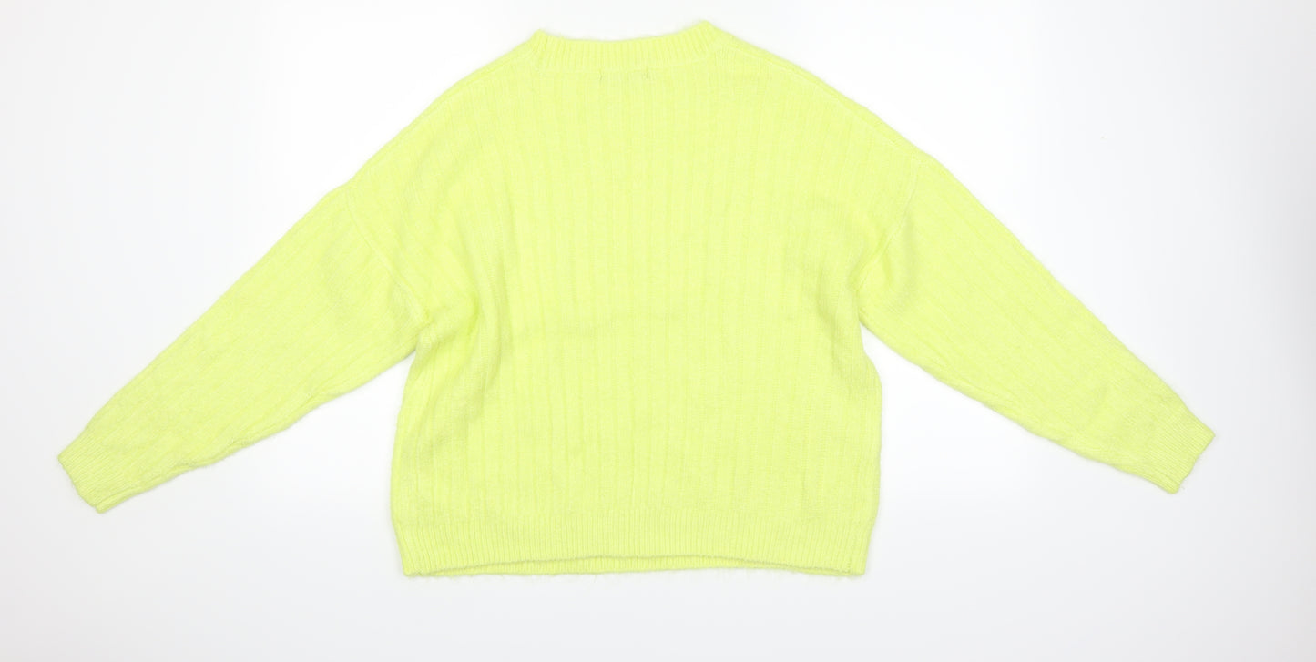F&F Womens Yellow   Pullover Jumper Size 12