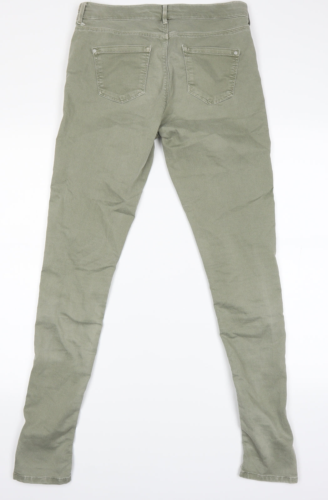 Top shop Womens Green   Straight Jeans Size 30 L30 in