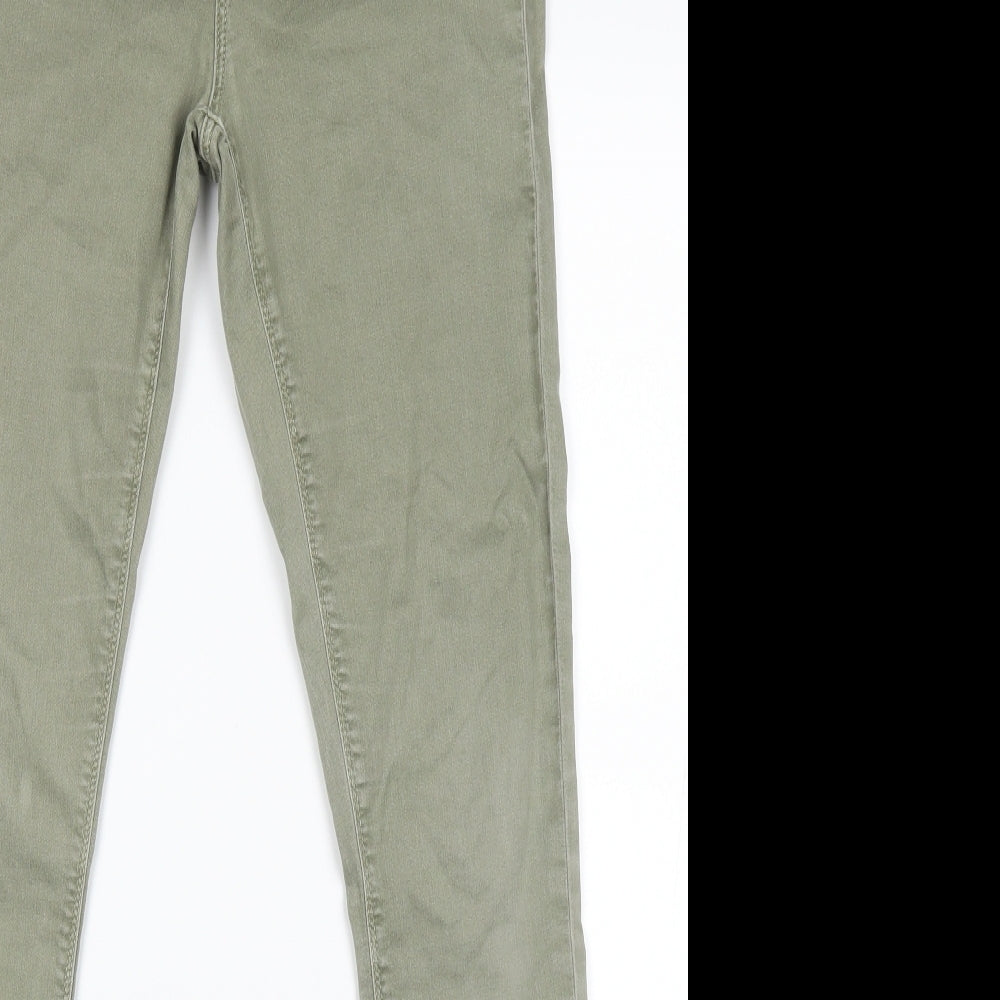 Top shop Womens Green   Straight Jeans Size 30 L30 in
