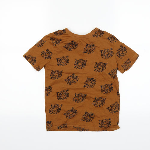 H&M Boys Brown Animal Print    Size 7-8 Years