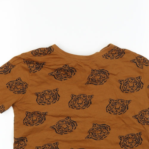 H&M Boys Brown Animal Print    Size 7-8 Years