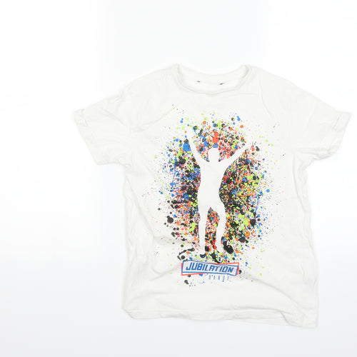George Boys White   Basic T-Shirt Size 9 Years