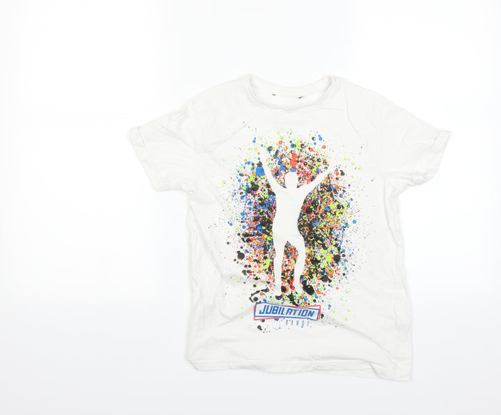 George Boys White   Basic T-Shirt Size 9 Years