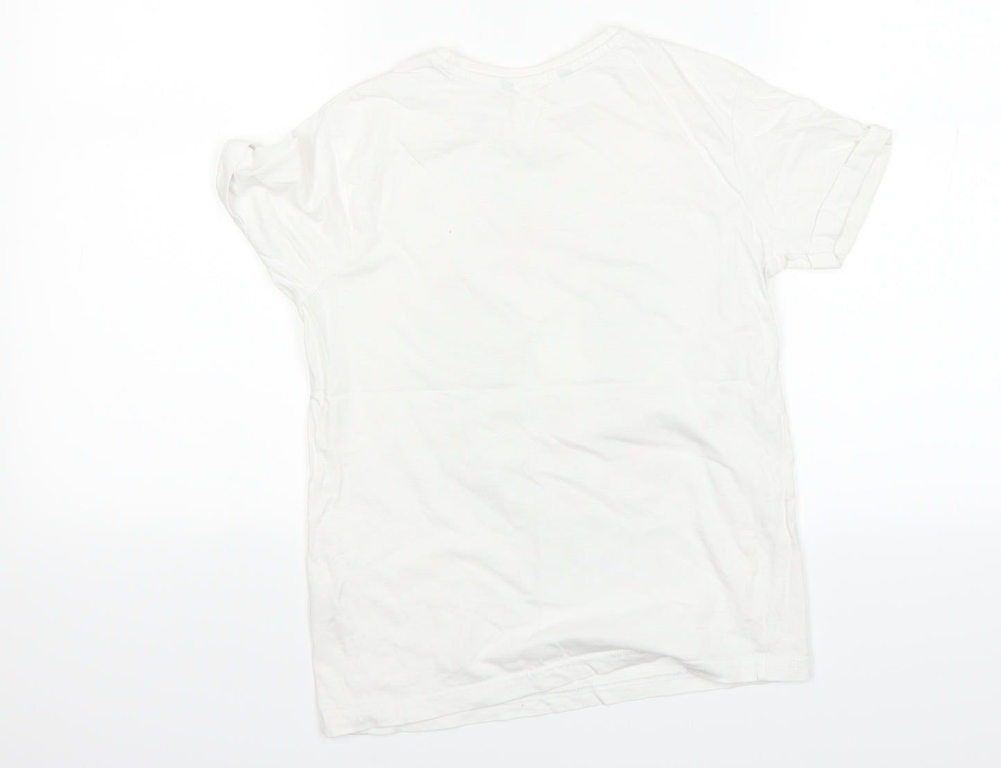 George Boys White   Basic T-Shirt Size 9 Years