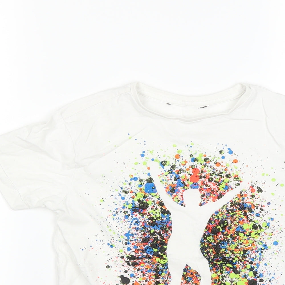George Boys White   Basic T-Shirt Size 9 Years