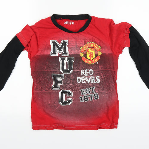 Primark Boys Red    Pyjama Top Size 10 Years  - Manchester United