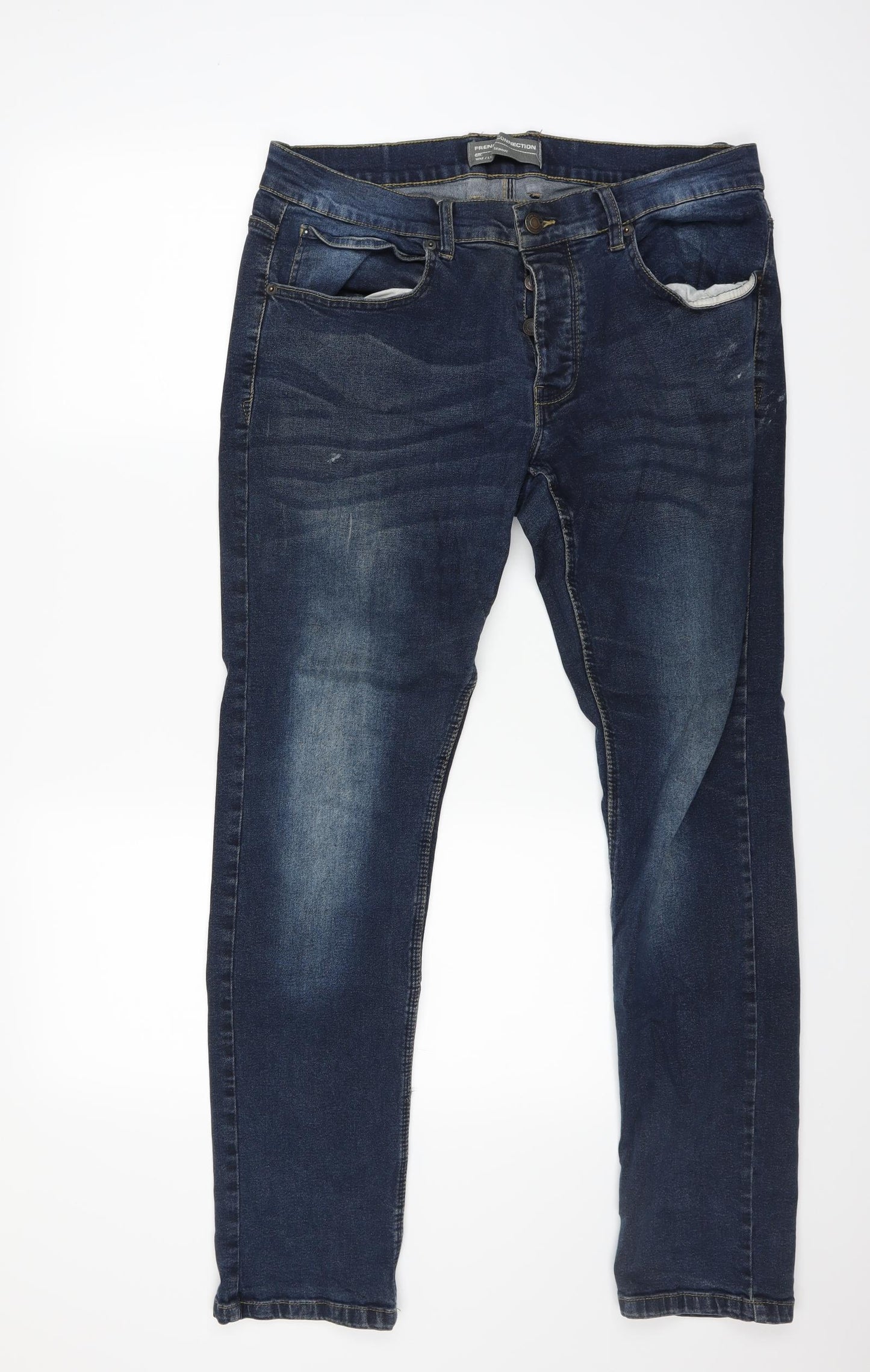 French Connection Mens Blue   Skinny Jeans Size 32 L32 in