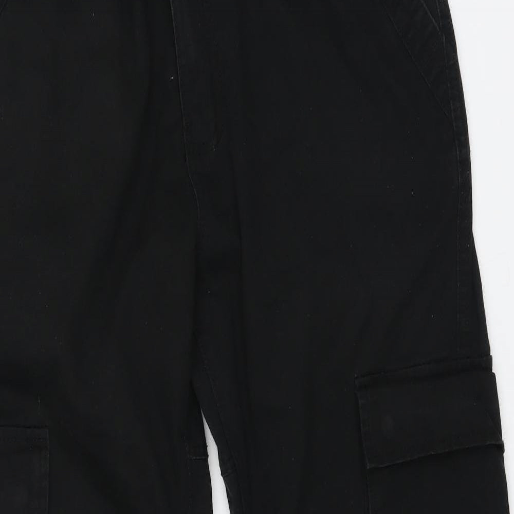 Denim & Co. Mens Black   Cargo Trousers Size 34 L30 in