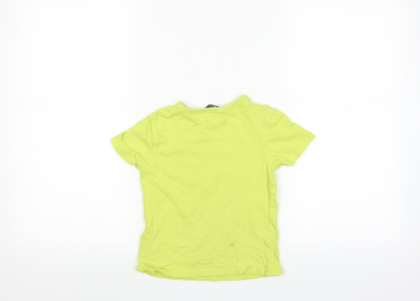 George Boys Yellow   Basic T-Shirt Size 3-4 Years  - DINOSAUR