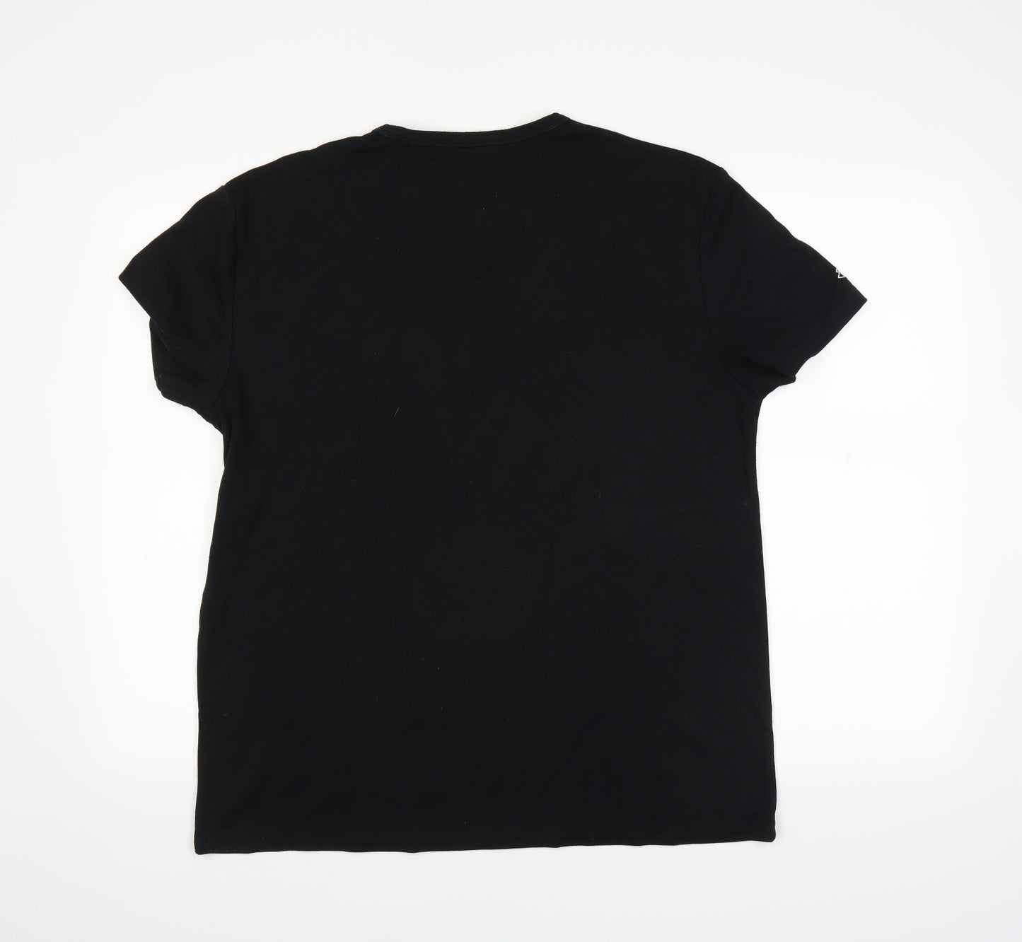 PRIMARK X LOTTO Mens Black    T-Shirt Size 2XL