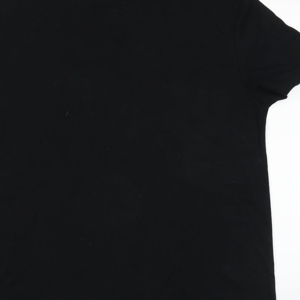 PRIMARK X LOTTO Mens Black    T-Shirt Size 2XL