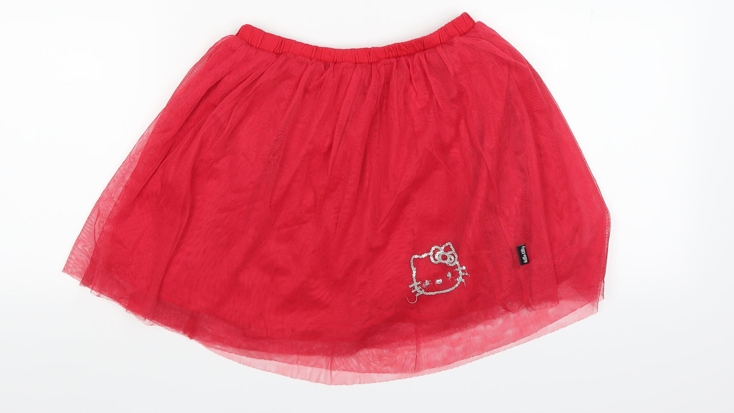Hello Kitty Girls Red   Tutu Skirt Size 7-8 Years