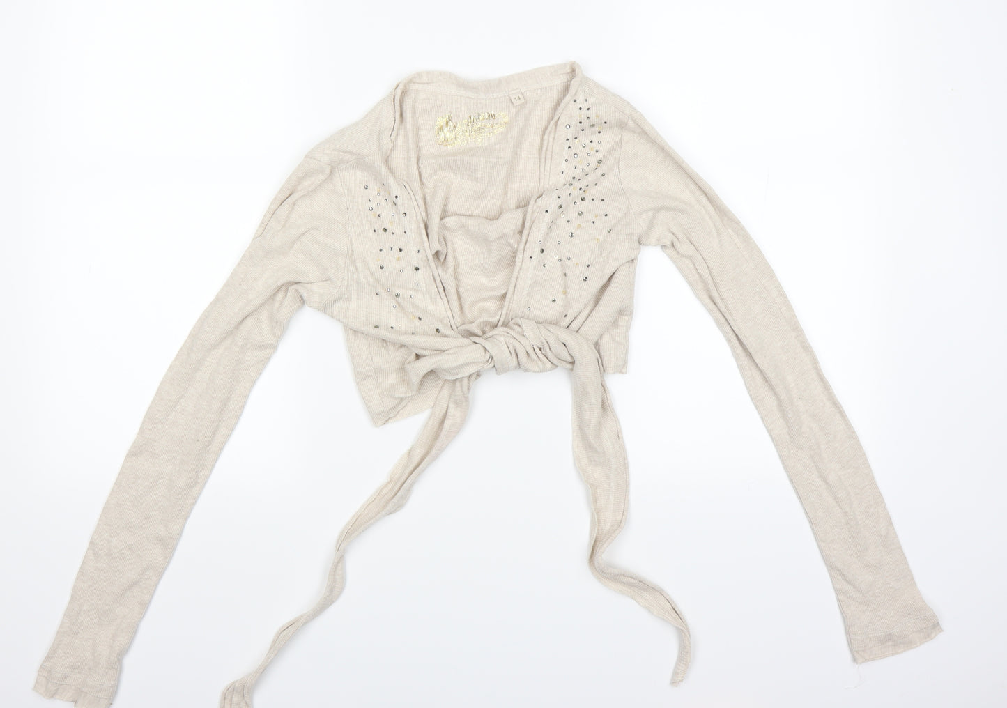 River Island Womens Beige   Cardigan Jumper Size 14