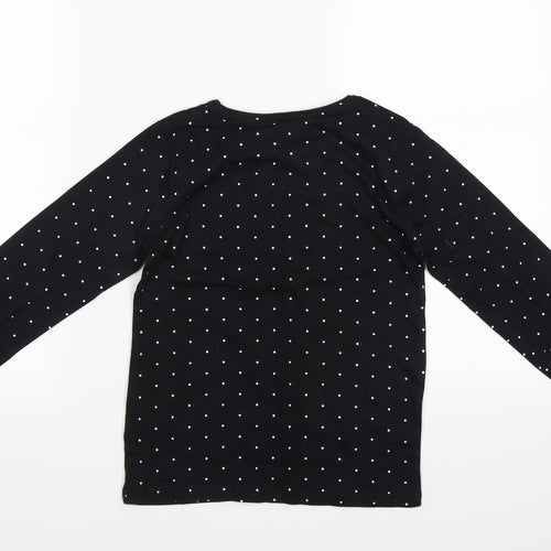 Primark Girls Black Spotted  Top Pyjama Top Size 8-9 Years  - Bonjour