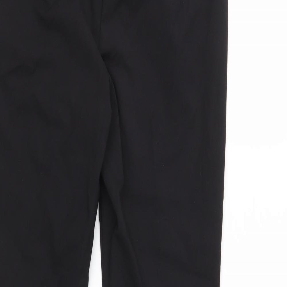 M&S Womens Black   Cropped Trousers Size 8 L27 in