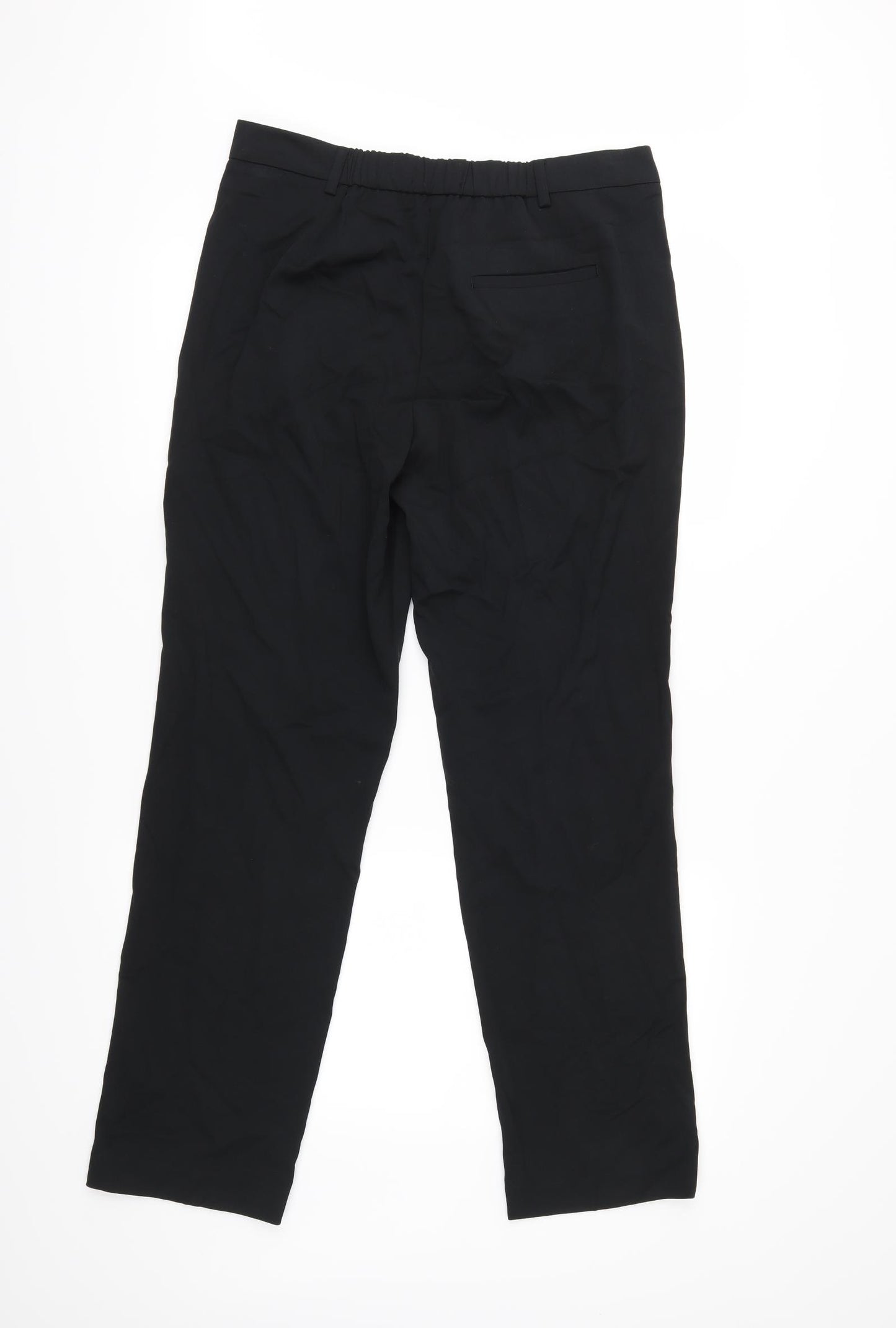 M&S Womens Black   Trousers  Size 12 L30 in