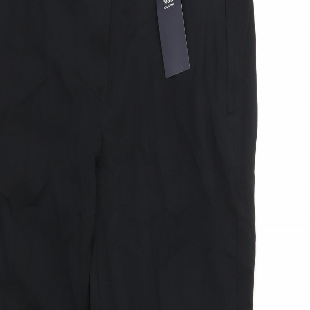 M&S Womens Black   Trousers  Size 12 L30 in