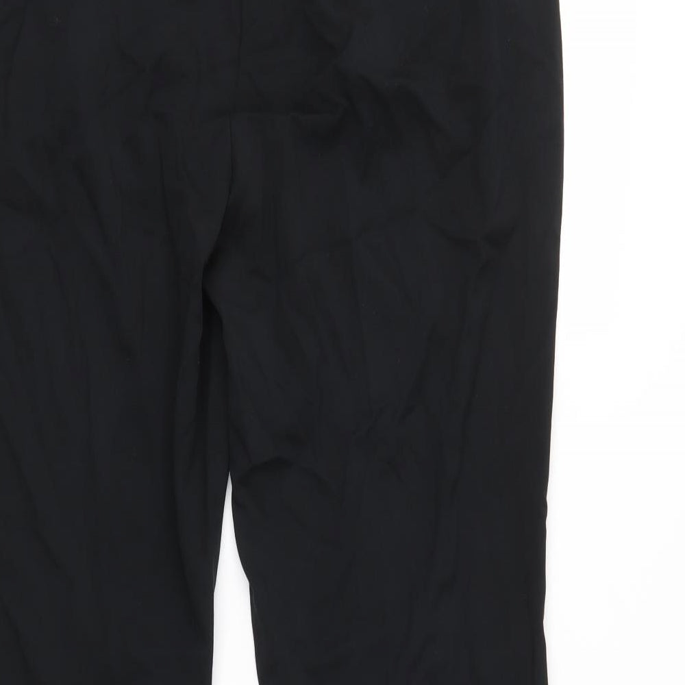 M&S Womens Black   Trousers  Size 12 L30 in