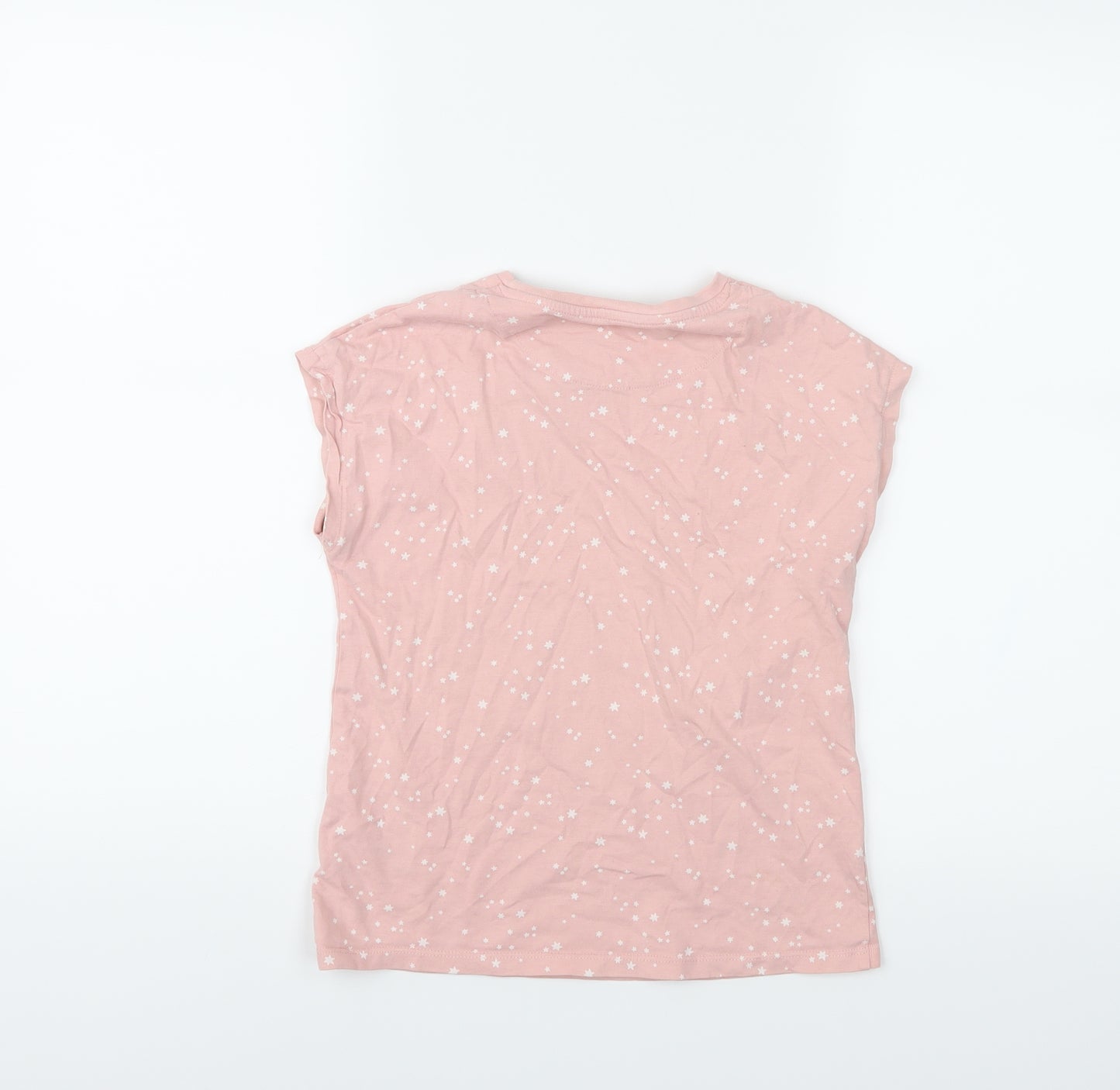 M&S Girls Pink   Basic T-Shirt Size 8-9 Years