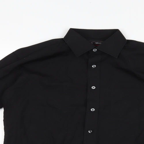 Marks and Spencer Mens Black    Button-Up Size 15