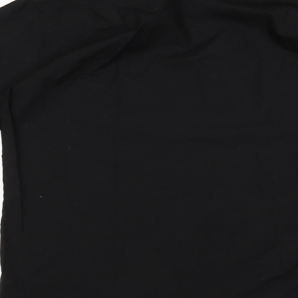 Marks and Spencer Mens Black    Button-Up Size 15