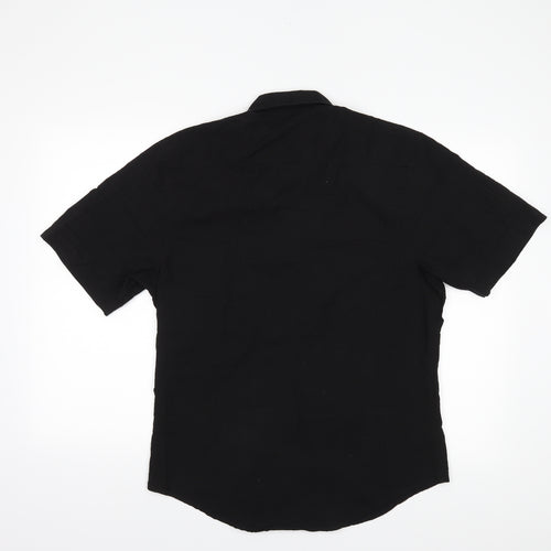 Cedar Wood State Mens Black    Button-Up Size L