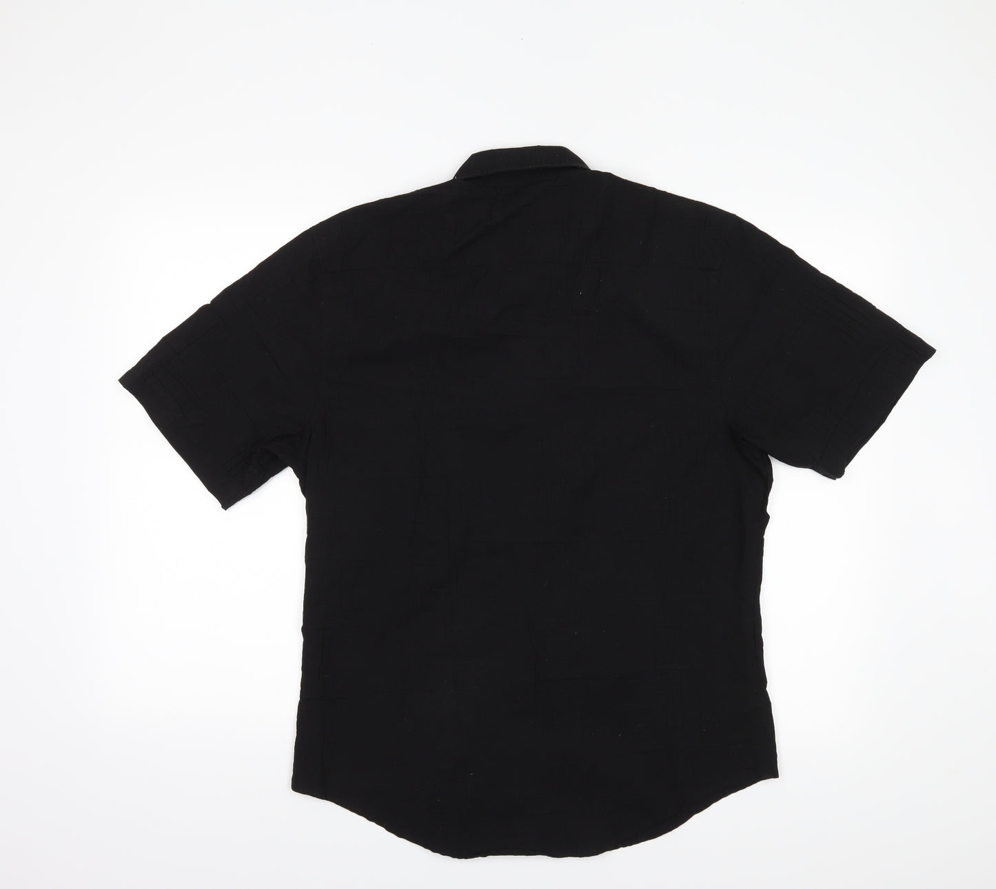Cedar Wood State Mens Black    Button-Up Size L