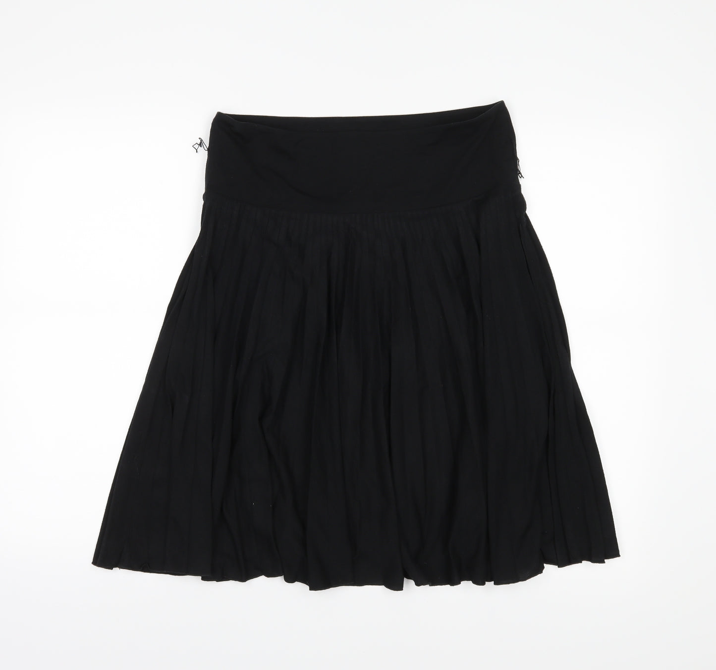 Monsoon Womens Black   Pleated Skirt Size 8