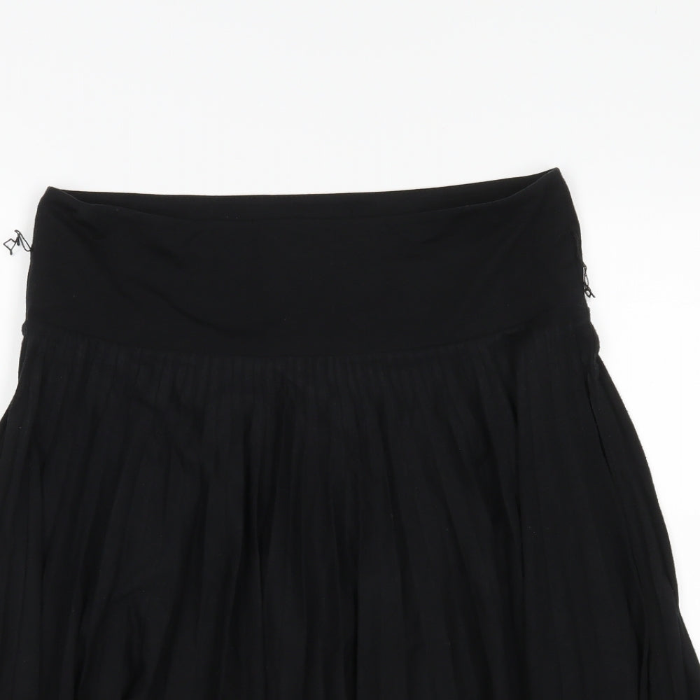 Monsoon Womens Black   Pleated Skirt Size 8
