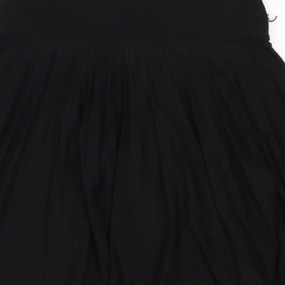 Monsoon Womens Black   Pleated Skirt Size 8