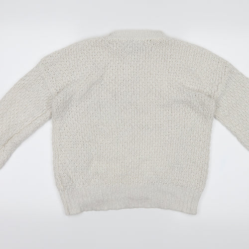 Primark Womens White   Pullover Jumper Size 10