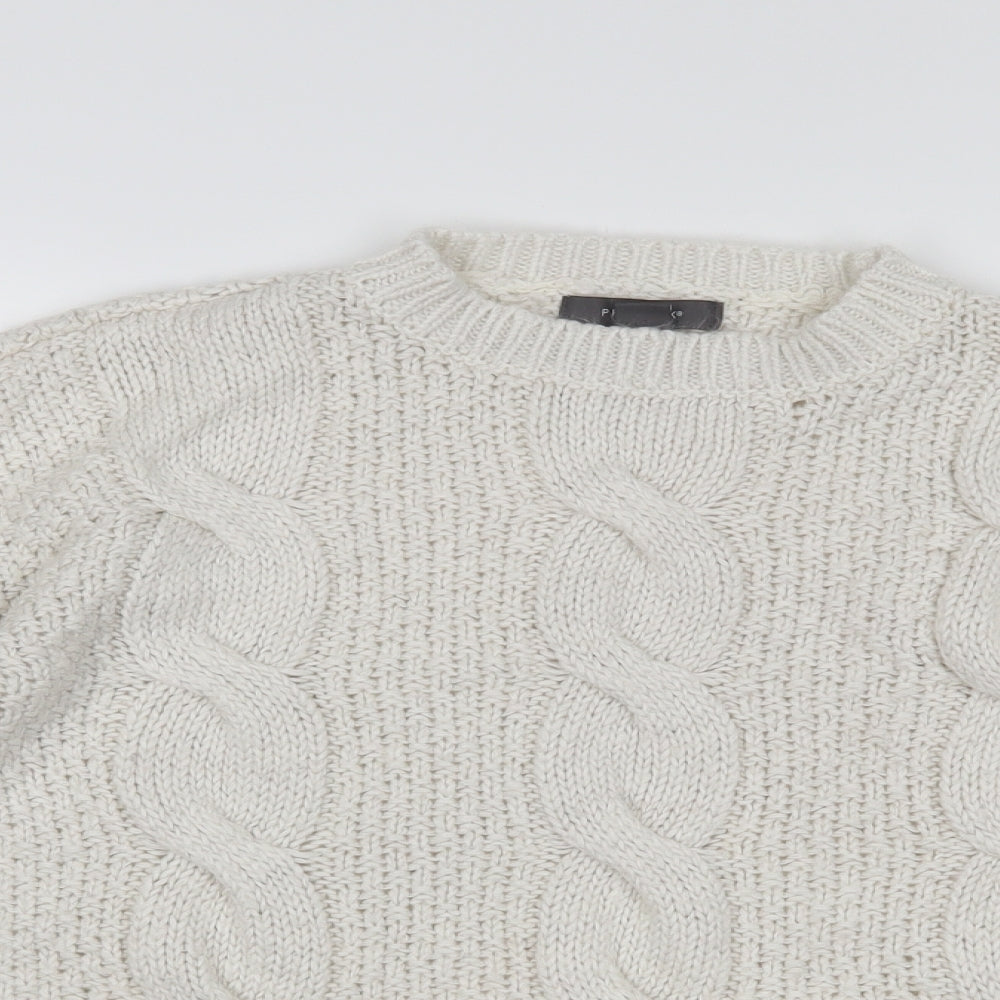 Primark Womens White   Pullover Jumper Size 10