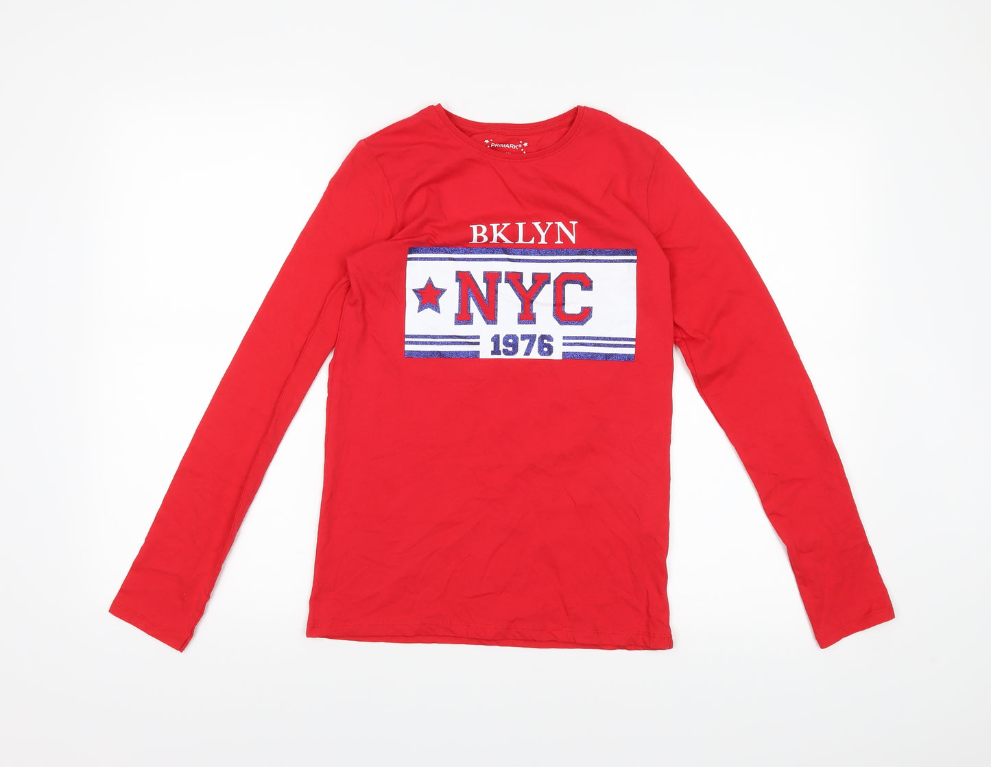 Primark Girls Red    T-Shirt Size 12-13 Years