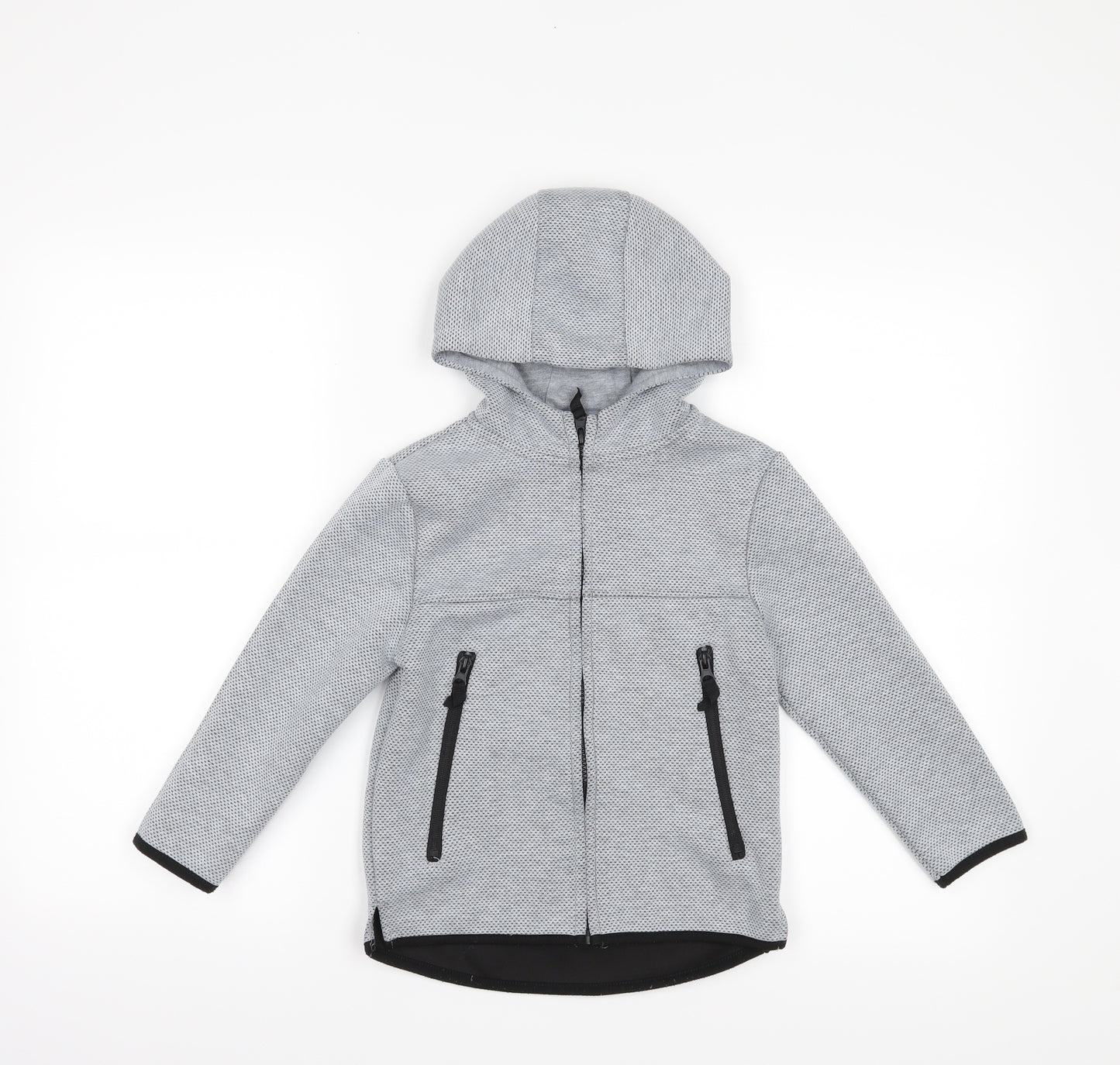 Primark Boys Grey   Full Zip Hoodie Size 5-6 Years