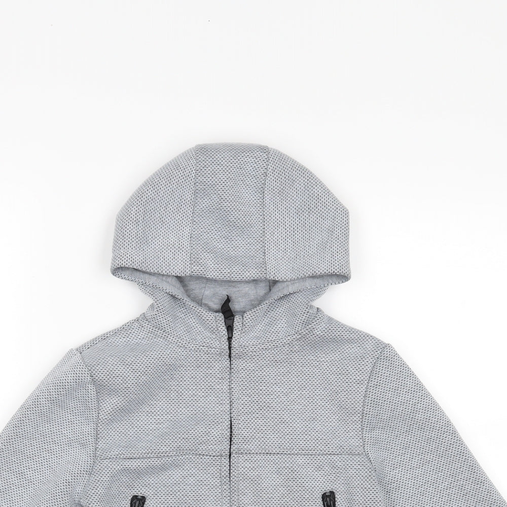 Primark Boys Grey   Full Zip Hoodie Size 5-6 Years