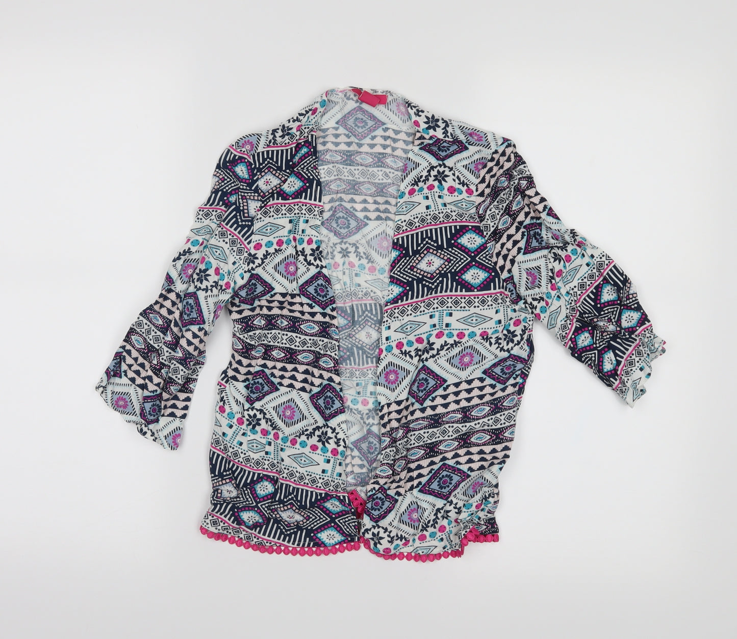 YD Girls Blue   Cardigan Jumper Size 9-10 Years
