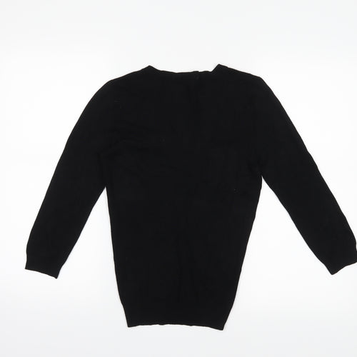 AMARANTO Womens Black   Pullover Jumper Size 10