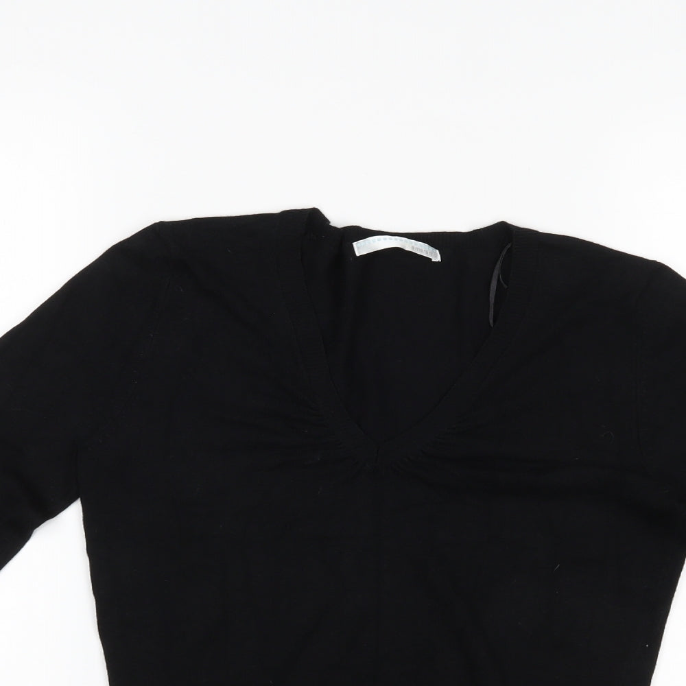 AMARANTO Womens Black   Pullover Jumper Size 10